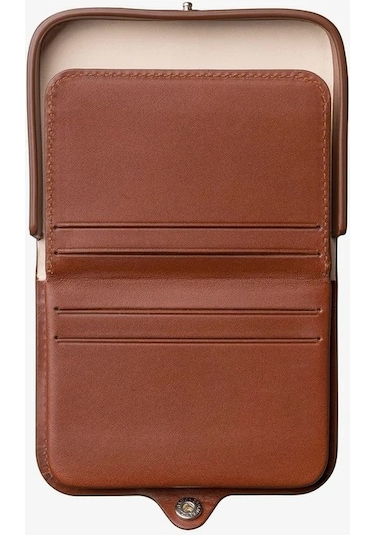 A.p.c Josh Unisex Lüks Bitkisel Deri Bozuk Para Kesesi Cüzdan Kremit Kiremit
