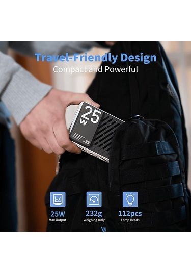 Zhiyun Cinepeer CM25 25 W Bicolor 2700K-6500K Led Işık