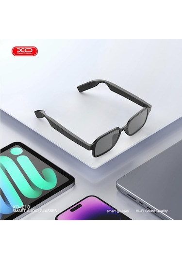 E13 Bluetooth Akıllı Ses Gözlüğü Smart Audio Glasses Dahili Hoparlör Dokunmatik Kontrol