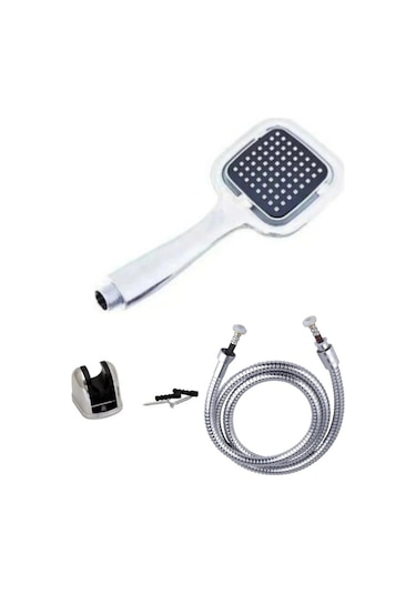 Kardelen Mafsallı Duş Başlığı + Örgülü  Duş Hortumlu Duş Seti Diğer