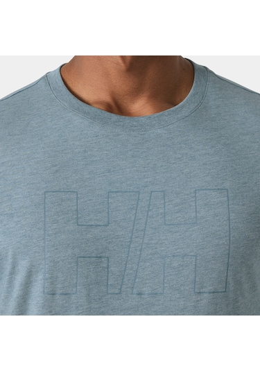 Helly Hansen Hh Tech Logo Erkek T-shirt-32439 Mavi