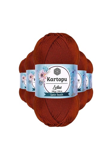 5 Adet Lotus Bikini Büstiyer Bluz Örgü İpi  K834 Taba