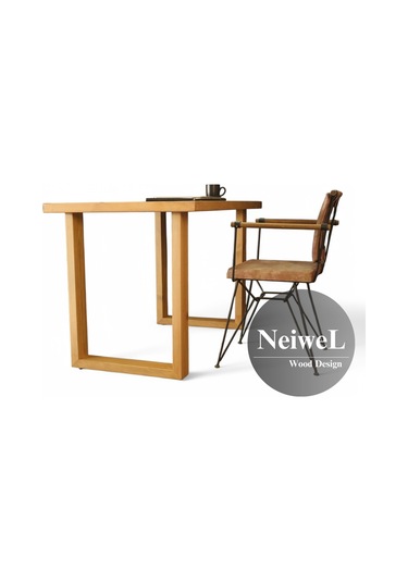 Neiwel Oven Doğal Ahşap Çalışma Ve Ofis Masası-70cm-180cm Açık Ceviz