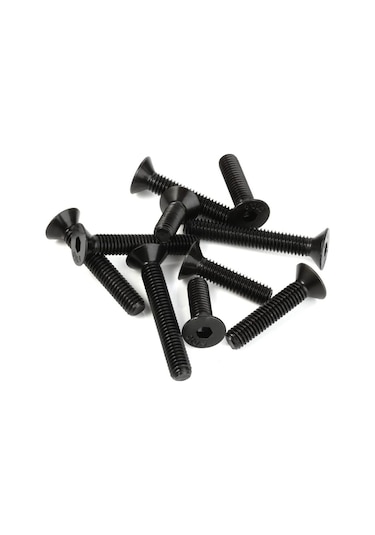 Havşa Başlı İmbus Civata 10.9 Kalite Paslanmaz Çelik Siyah Dın 7991 M8x40 Mm 20 Adet