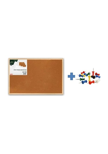 Gen-Of 60X90 Mantar Pano Harita Çivisi Hediyeli