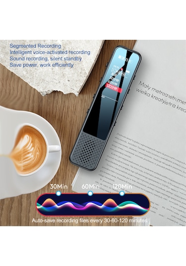 Yaozixa G6 Bluetooth Konuşma Kaydedici - 3 Mikrofon Çevreleyici Kayıt, Tek Tuşlu Hızlı Kayıt, 4 Senaryo Seçeneği, 8gb Hafıza