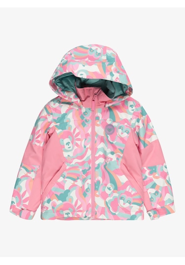 Roxy Erltj03025-41162 Snowy Tale Jk Kız Çocuk Kayak Montu Renkli Çok Renkli