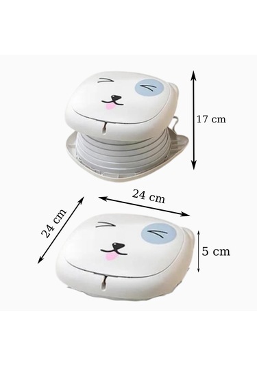 Cat Potty Katlanabilir Çocuk Tuvaleti, Çok Fonksiyonlu Taşınabilir Alıştırma Lazımlığı Gri