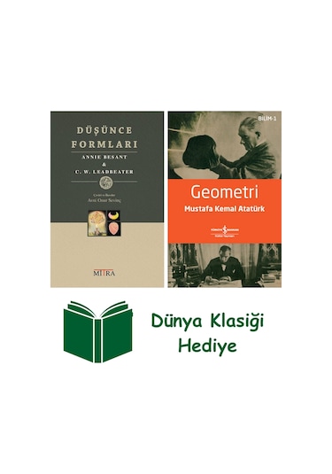 Düşünce Formları + Geometri + Dünya Klasiği Hediye
