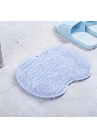 Willowhaven Mavi Dayanıklı Neopren Duş Matı Derin Peeling Ve Sırt Fırçası