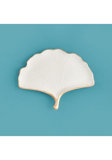 Evidea Deco Ginko Dekor - Beyaz - 17 Cm