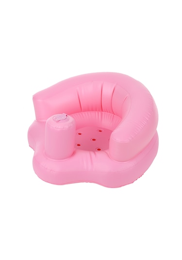 Yifomall Bebek Oturma Eğitimi Sandalyesi - Inflamalı Pvc Masaüstü/plaj/banyo Koltuğu - Ergonomik Tasarım - 5 Ay-2 Yaş - Pembe