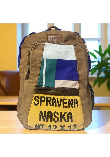 Kaliteli Renkli Vintage Salaş Disayn Günlük Sırt Gezi Okul Seyahat Çantası 28 Cm X 37 Cm Mavi