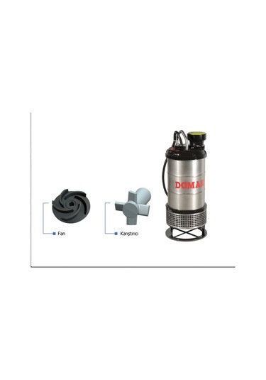 Domak Asg 407 7.5 Hp 380v Çelik Gövdelii Atık Su Dalgıç Pompa