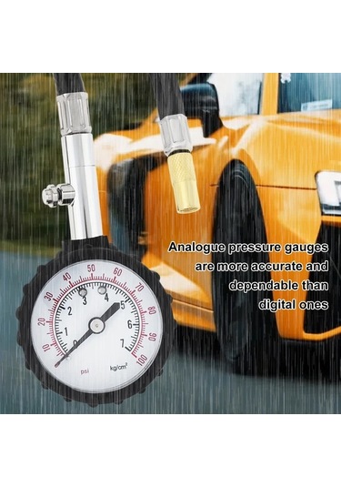Boatshop1 Siyah 0 100 Psı Yüksek Hassasiyetli Dijital Lastik Basınç Ölçer Arabalar Kamyonlar Motosikletler Bisikletler Için