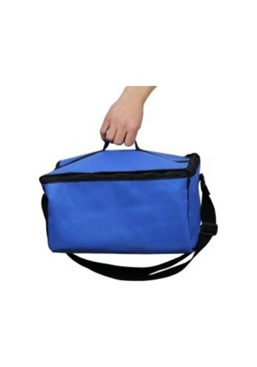 Soğutucu Buzluk Termos Oto Termos Soğuk Tutucu Çanta Araç İçi Soğutucu Termos Mavi