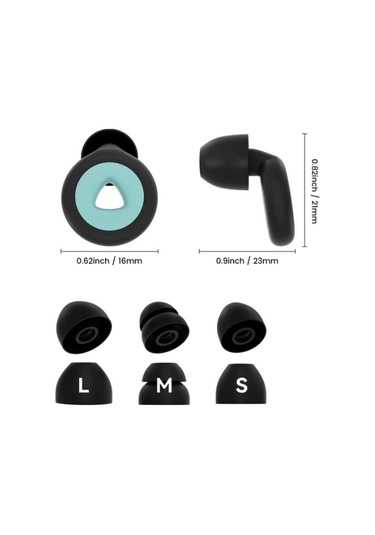 Uyku İçin Kulak Tıkacı - 1 Çift Kulak Tıkacı 27db, Yeniden Kullanılabilir Silikon