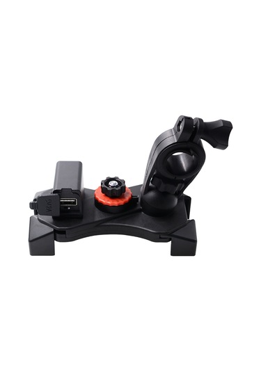 Ranyeek Motosiklet Ve Bisiklet İçin Usb Şarjlı 360 Dönen Telefon Tutucu, 3.5-6 İnç Telefonlar İçin, Kartal Pençe Yapısı, Hızlı Şarj 2a Siyah