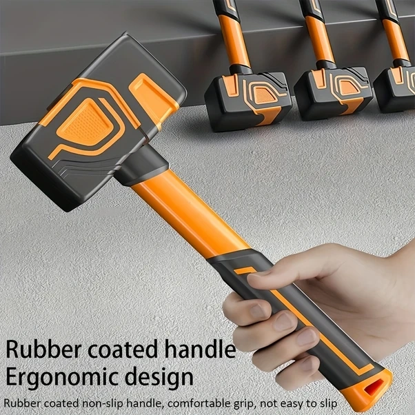 Willowhaven Büyük Dayanıklı Kauçuk Çekiç - Yapı, Tadilat Ve Endüstriyel Tamir İçin Ergonomik Sap