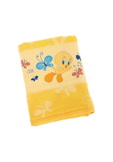 Özdilek Tweety Lisanslı Çocuk Bornoz Seti 1-2 Yaş Altın