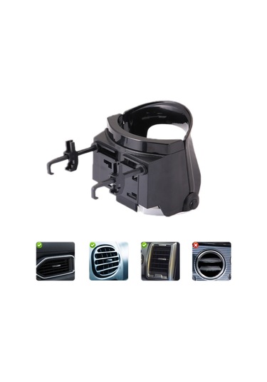 Cbtx Araba Su Bardağı Tutucu Çok Fonksiyonlu Hava Çıkışı Cep Telefonu Tutucu Küllük Karbon Fiber Gümüş Kenar