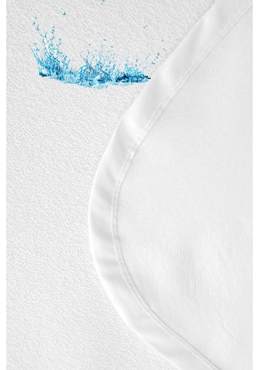 Mycey 60x120 Cm Pamuk Bebe Alezi Sıvı Geçirmez Beyaz