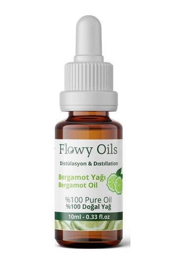 Flowy Oils Bergamot Yağı %100 Doğal Bitkisel Uçucu Yağ 10 ML