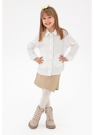 U.s. Polo Assn. Kız Çocuk Krem Sweatshirt 50298186-vr071 Krem