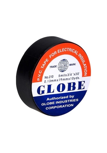 Globe 0.13mmx19mm İzole Bant 10'lu Siyah