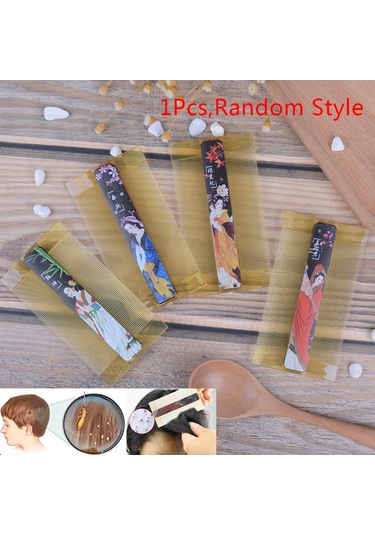 Çift Taraflı Kafa Bit Tarağı Reçine Yoğun Dişli Tarak Kepek Önleyici Tarak Kuaförlük Tarağı Saç Bakım Aksesuarları Aracı Bit Tarağı