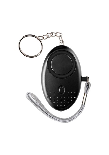 Kişisel Alarm 120-130db Güvenli Ses Acil Kendini Savunma Siyah