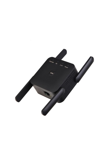 Sones 1200mbps 2.4g / 5g Wifi Genişletici Güçlendirici Tekrarlayıcı Ethernet Portunu Destekler Siyah Ab Fişi