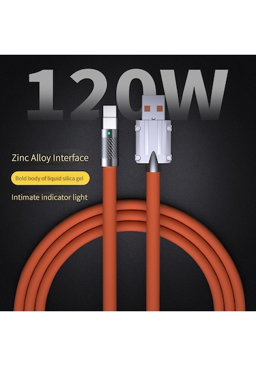 120 W 6A Süper Hızlı Şarj Tipi C Sıvı Silikon Kablo Hızlı Şarj Usb Huawei Mate 50 İçin Usb Kabloları İos Uyumlu 14 Kablo 56373382