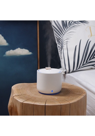 Konesam Beyaz Usb Şarjlı 400ml Otomatik Kapanma Fonksiyonlu, Renkli Işık Ve Düşük Gürültülü Ev Ofis Meblisi Mebnessi