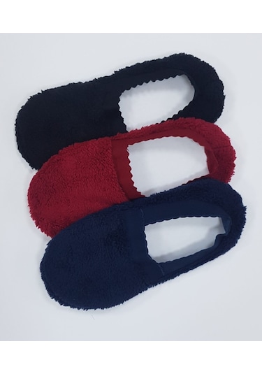 Bonbonetti Bonbonetti Kadın Peluşlu Patik Çorap  10 Lu Çok Renkli