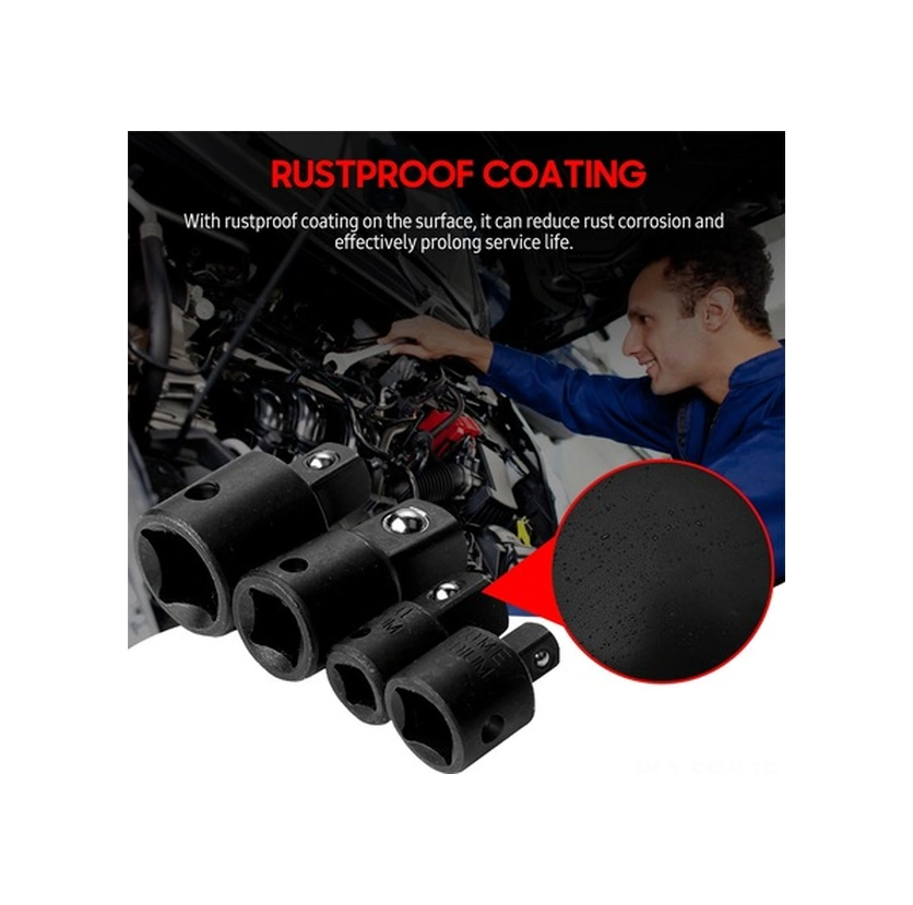 Tongxida 4 Parça Çelik Adaptör Seti - 1/4, 3/8, 1/2 İnç - Makas Ve Uygulamalar İçin