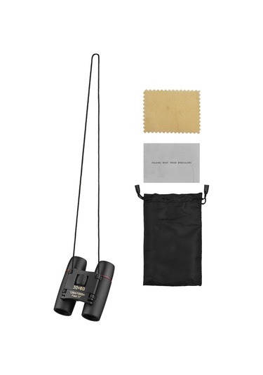 Suofeng 8x Büyüme Bak4 Prisma Mini İkili Gözlük - Dış Etkinlikler İçin Parlak Görüntü, Taşıma Çantası Ve Askı İle Siyah