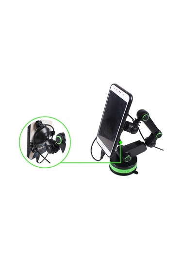 Cbtx Ayarlanabilir Araba Gps Ön Cam Pano Manyetik Enayi Cep Telefonu Montaj Tutucu Braketi 4-6 İnç Telefon İçin - Yeşil