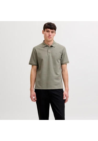 Jack&jones Austin Erkek Kahverengi Polo Yaka Tişört