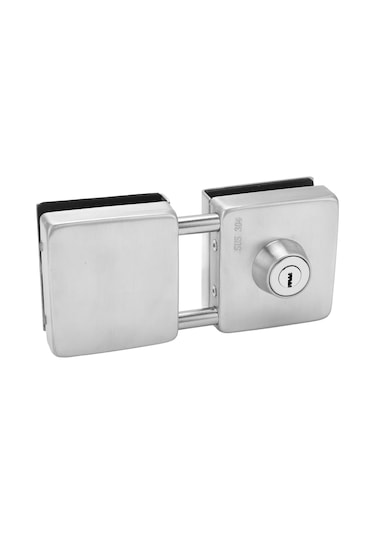 Geeroyoo Stainless Steel Cam Kilit - Perde Cam Kapı İçin Deliksiz Montaj, 10-12mm Kalınlıkta, Dayanıklı Ve Pratik 2 Adet