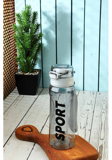 Tuffex Kilitli Kapaklı Taşıma İpli Exclusive Kalite BPA Free Okul ve Sporcu Suluk Matara - Siyah