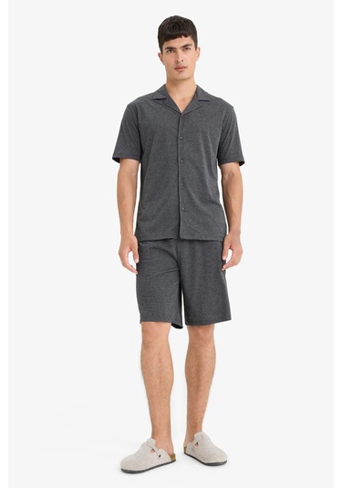 Defacto Kısa Kollu 2li Takım F7381ax25hsar198 Antrasit