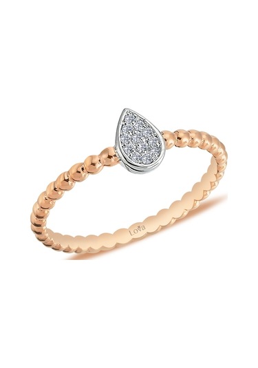 Lova Pırlanta Taşlı Damla Yüzük - 1010286