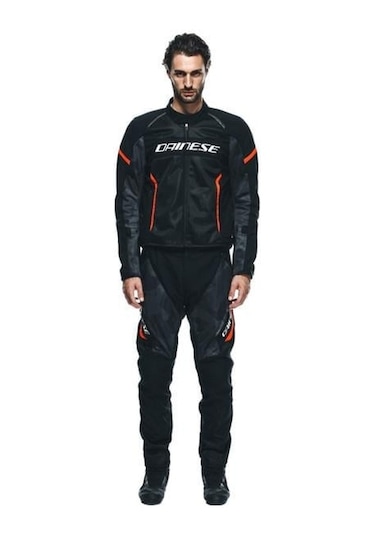 Dainese Air Frame 3 Black Red Fluo Tekstil Mont