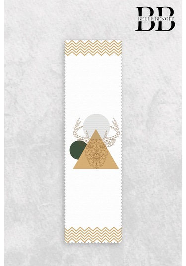 Belle Benoit Baskılı Amerikan Servisi Runner 140x40 Cm Desen36