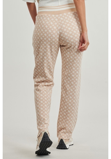 Guess Logolu Kadın Eşofman Altı Bej