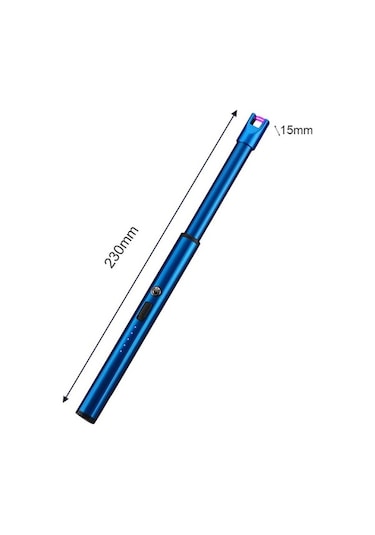 Pazly Kırmızı Usb Şarjlı Mutfak Ateşleyici - Kamp & Barbekü Çakmağı - Rüzgar Geçirmez Kırmızı