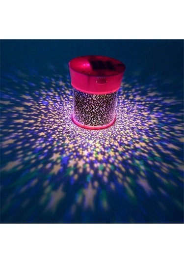 Didadodo Led Gece Lambası, Projeksiyon, Yıldızlı Gökyüzü, Romantik Renkli Ay Yıldızlı Gökyüzü Efekti Ay