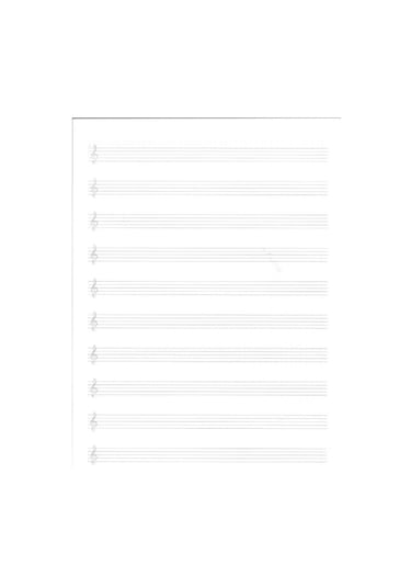 Müzik Defteri Büyük Boy A4 40 Yaprak Karton Kapak Sol Anahtarlı Kareli Müzik Defteri 1 Adet