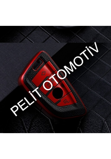 Bmw X1 X3 X5 X6 X7 Anahtar Kılıfı Süperlüx Keyless Kırmızı